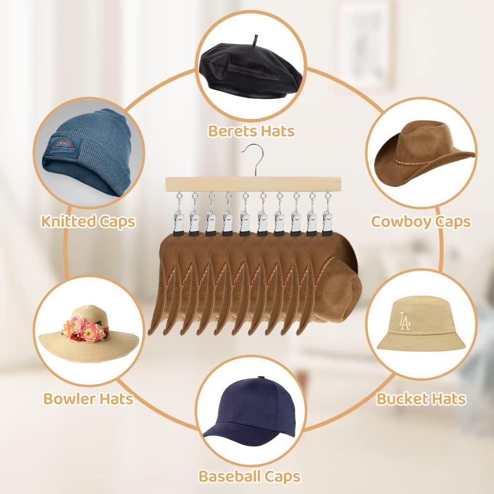 Organizador de Sombreros y Ropa LMSAWK 2 Pack Vintage