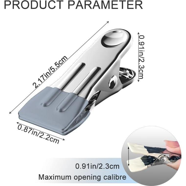 Pinzas de Ropa Multifuncionales AW 66 Unidades Acero Inoxidable