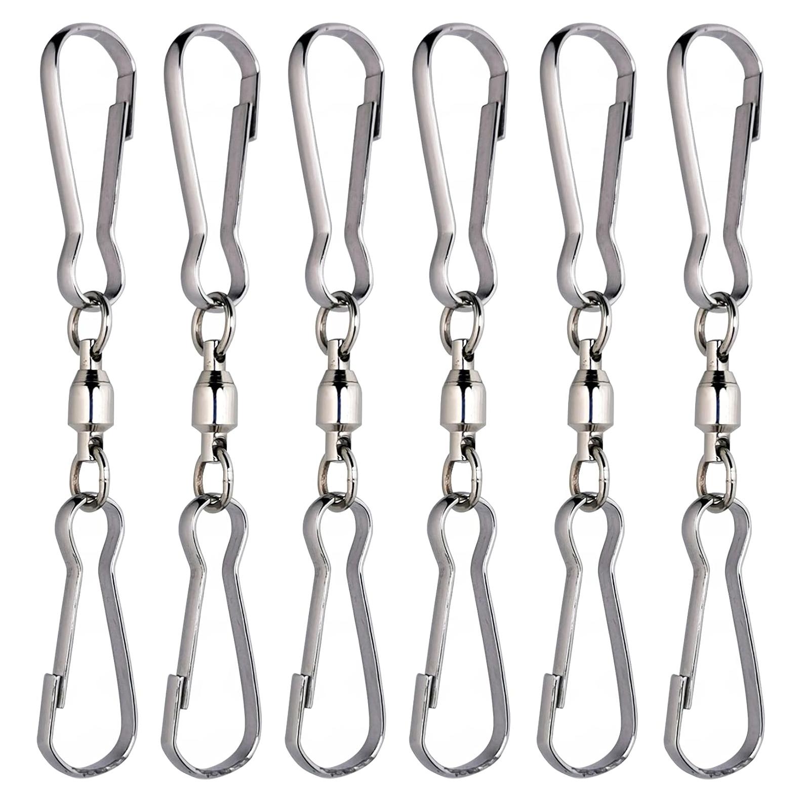 Clips Duales Giratorios Creación de HS 6 Piezas 3.63 kg Plateado