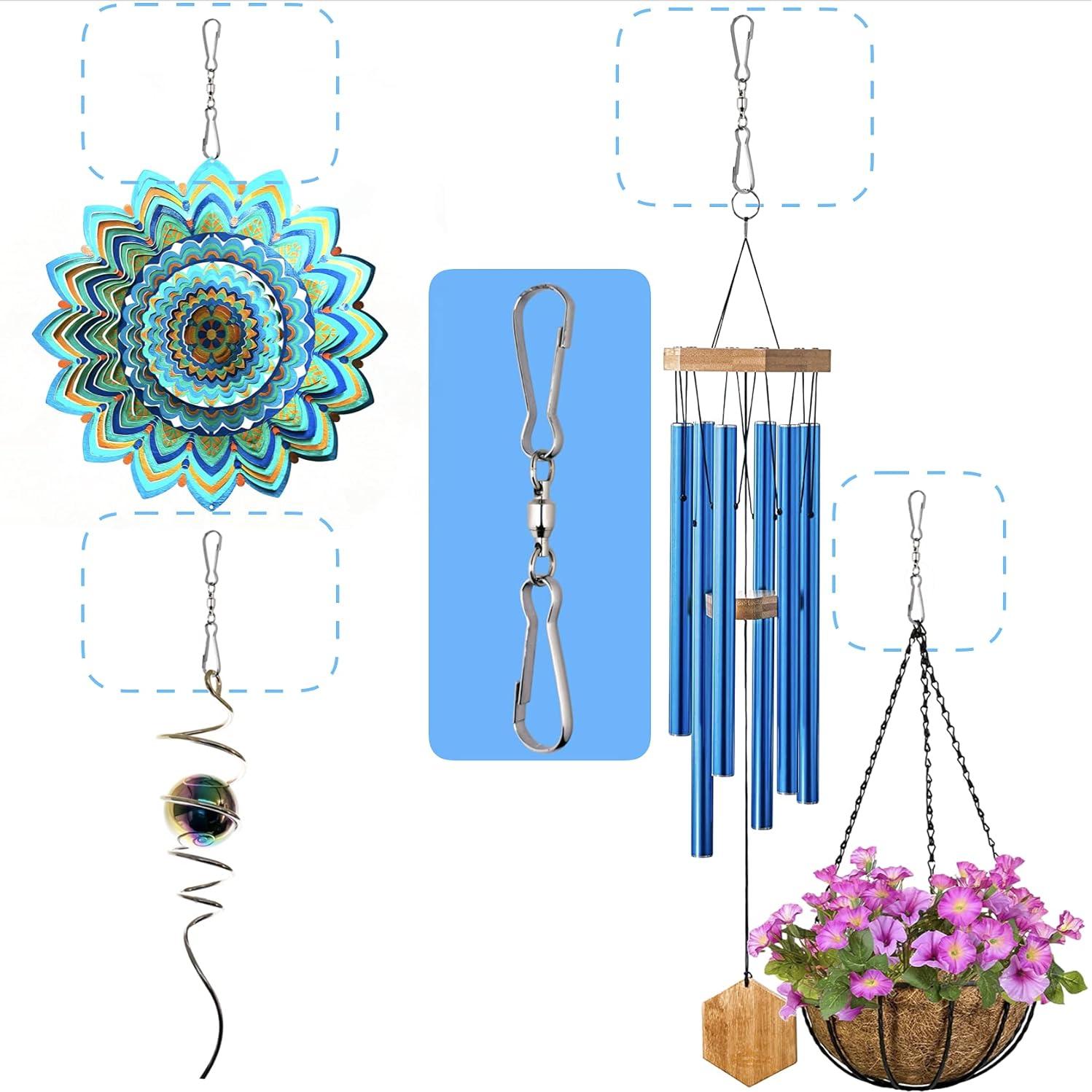 Clips Duales Giratorios Creación de HS 6 Piezas 3.63 kg Plateado