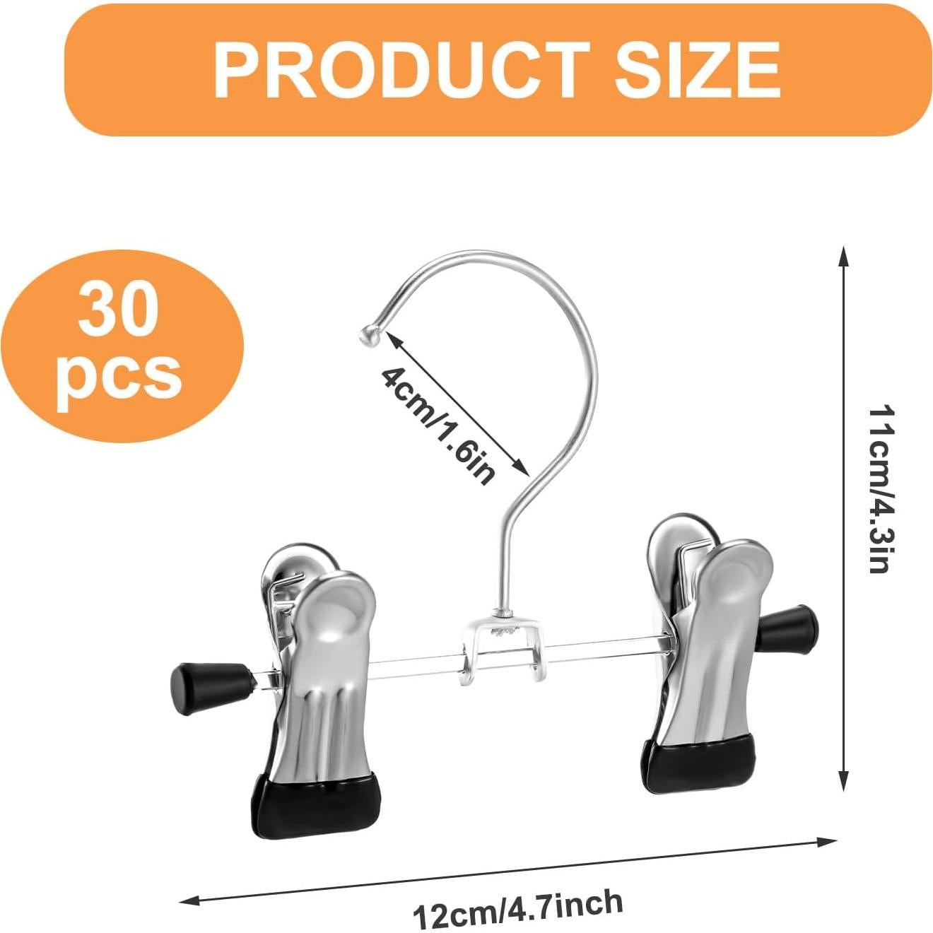 30 Perchas de Botas de Acero HOFURME con Clips Ajustables