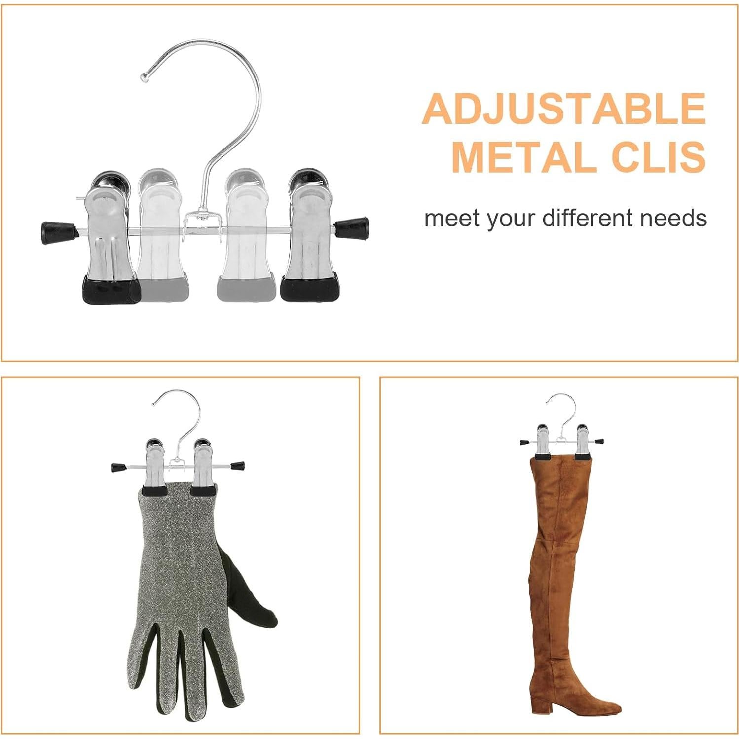 30 Perchas de Botas de Acero HOFURME con Clips Ajustables