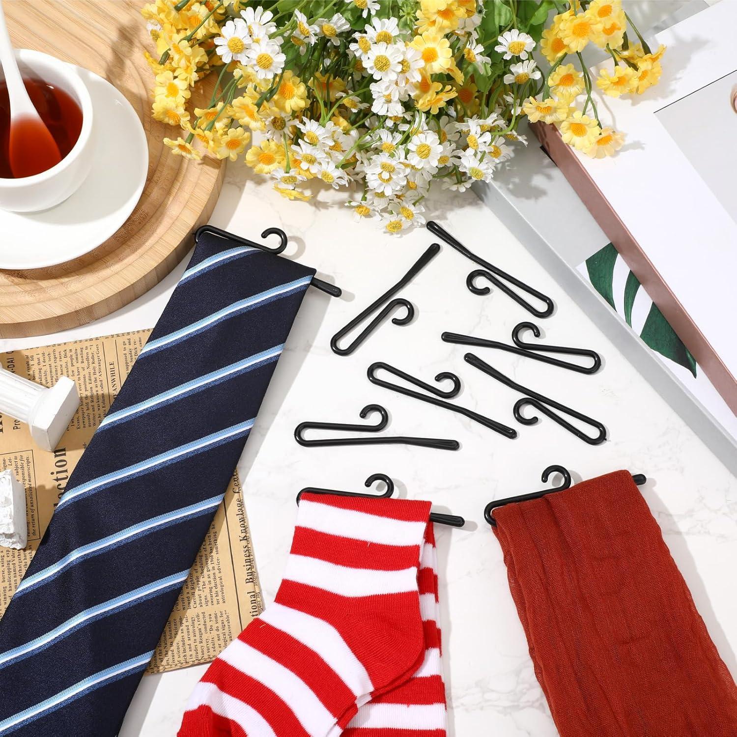 100 Perchas de Calcetines Plástico Antideslizantes DoubleFill