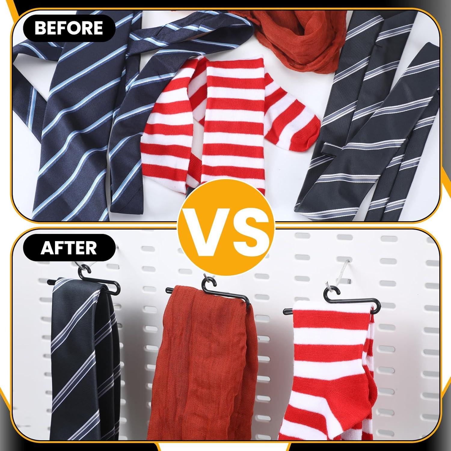 100 Perchas de Calcetines Plástico Antideslizantes DoubleFill