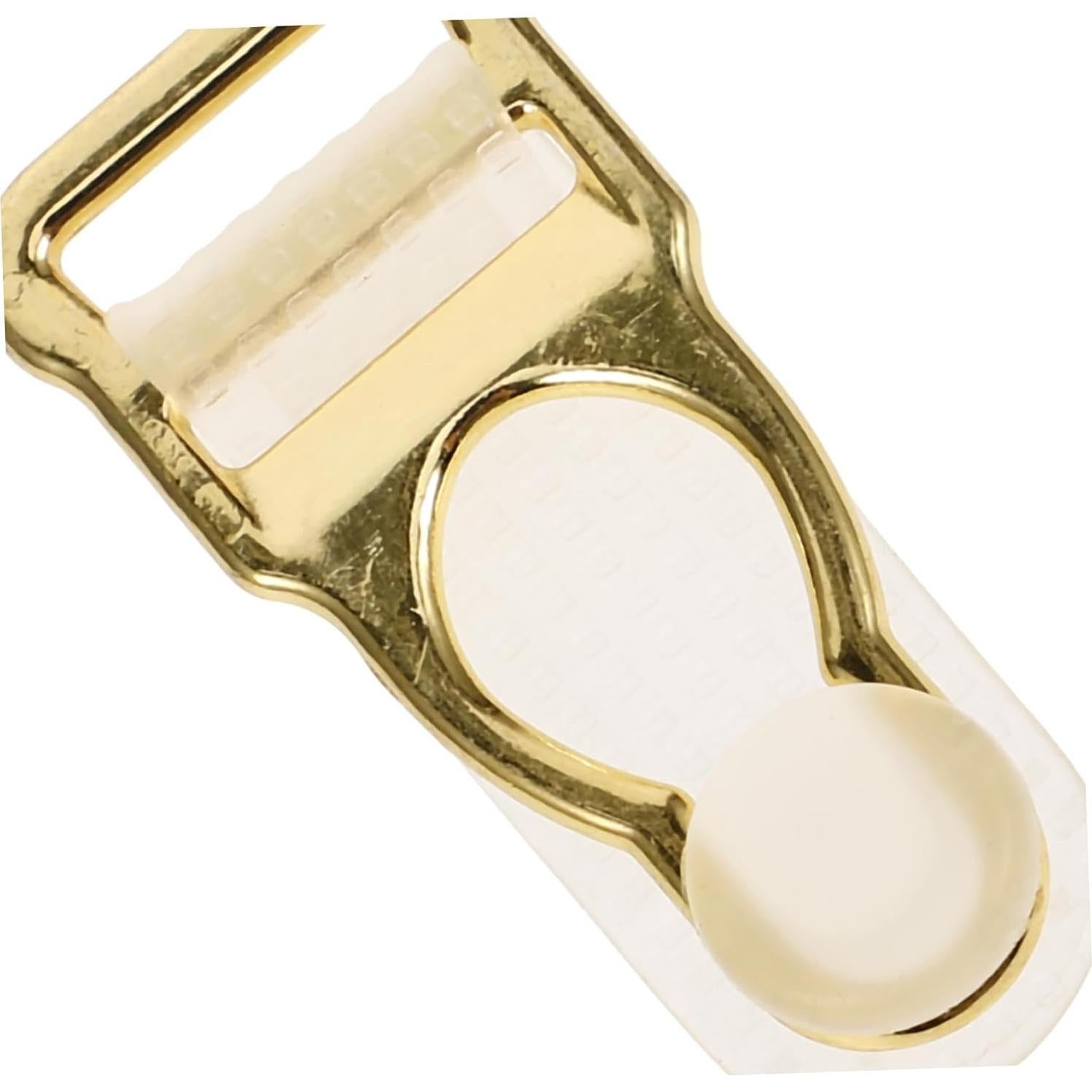 DOITOOL 10 Hebillas Ajustables para Calcetines Unisex Doradas