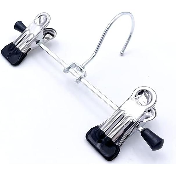 20 Clips Ajustables Dobles HKLMRO para Colgar Botas y Ropa