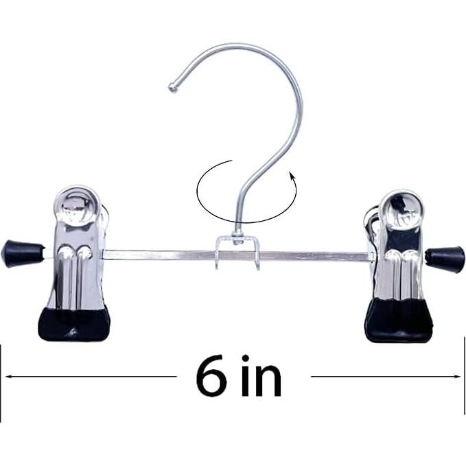 20 Clips Ajustables Dobles HKLMRO para Colgar Botas y Ropa