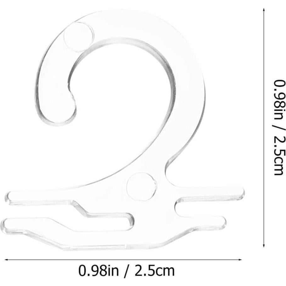 Ganchos de Calcetines de Plástico Didiseaon 300 Pcs Transparente
