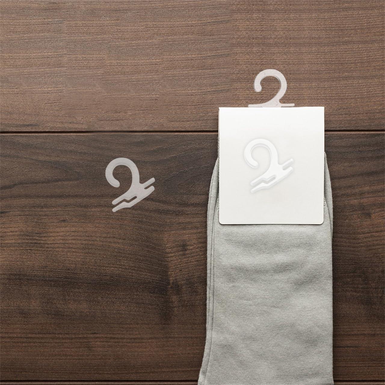 Ganchos de Calcetines de Plástico Didiseaon 300 Pcs Transparente