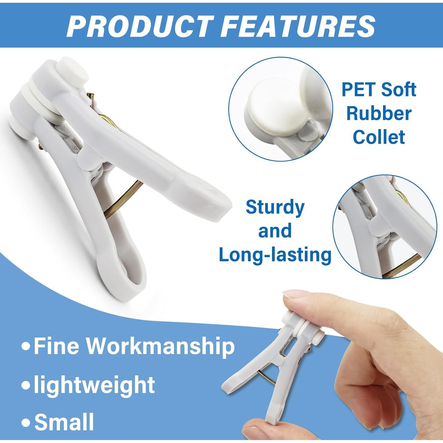 Pinzas de Ropa Antideslizantes WisePoint, 16 Piezas 5x3x2 cm