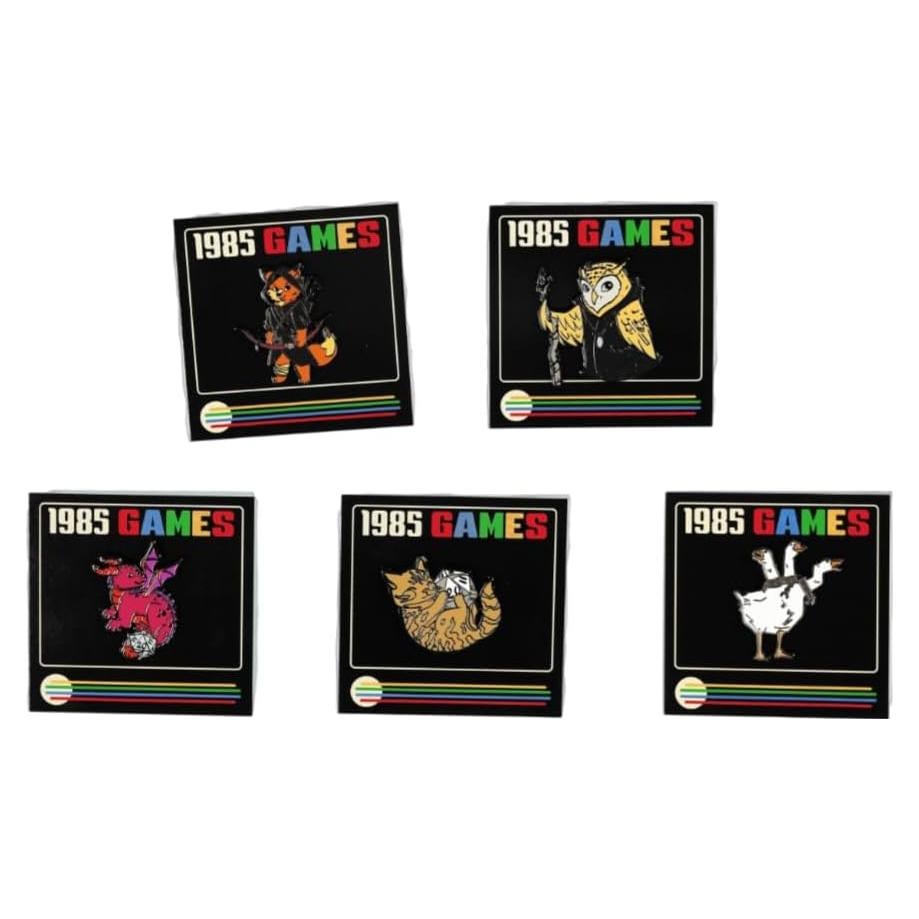 Pins de Esmalte D&D Colección 1985 - Paquete de 5 Accesorios