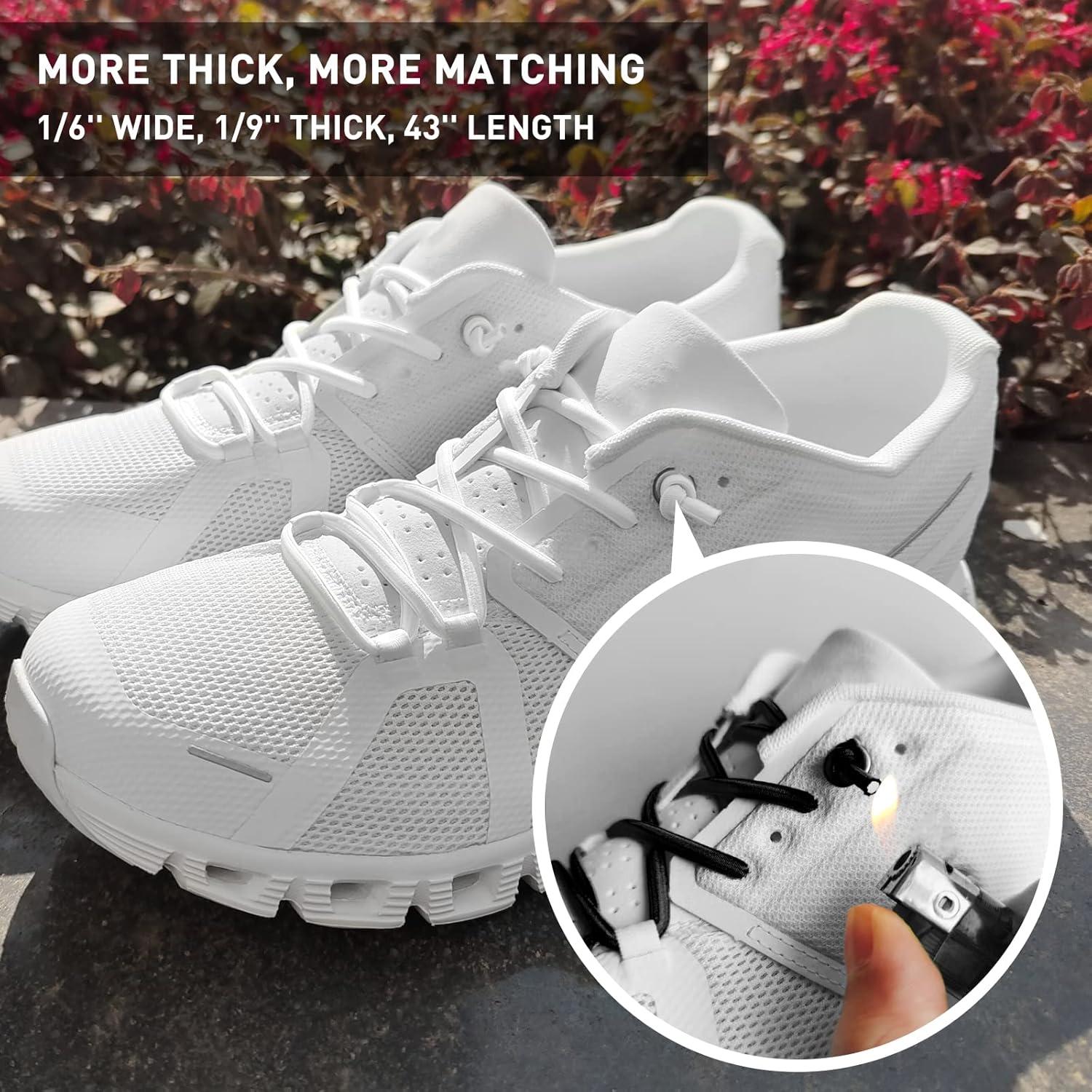 3 Pares de Cordones Elásticos Sin Atar para Zapatillas NDTEZUGT