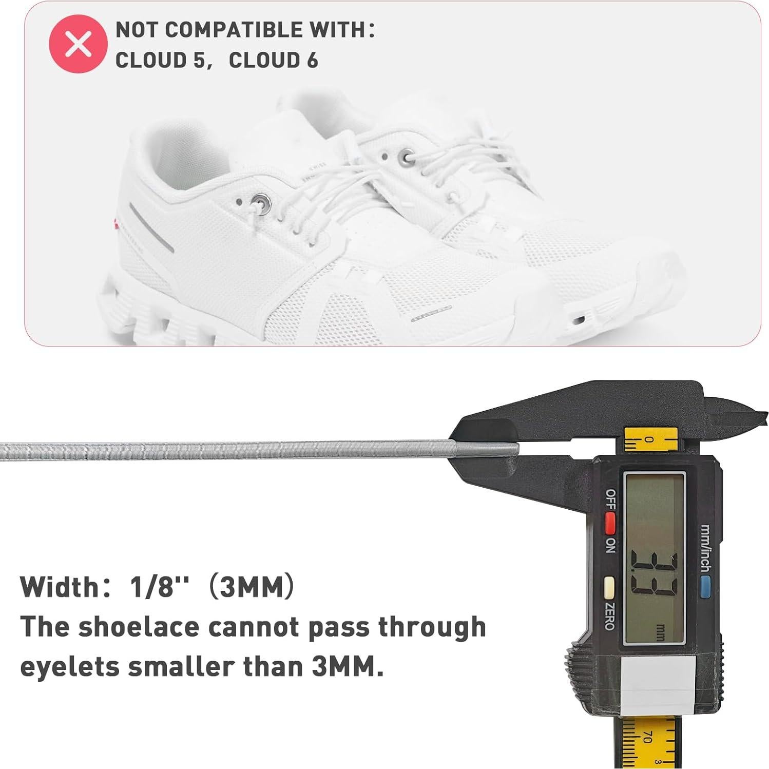 3 Pares de Cordones Elásticos Sin Atar para Zapatillas NDTEZUGT