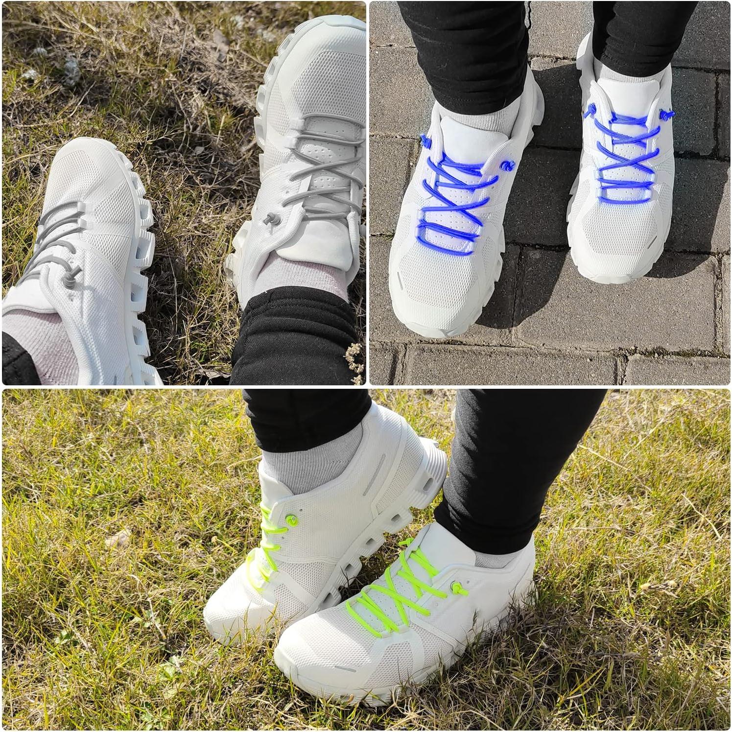 3 Pares de Cordones Elásticos Sin Atar para Zapatillas NDTEZUGT