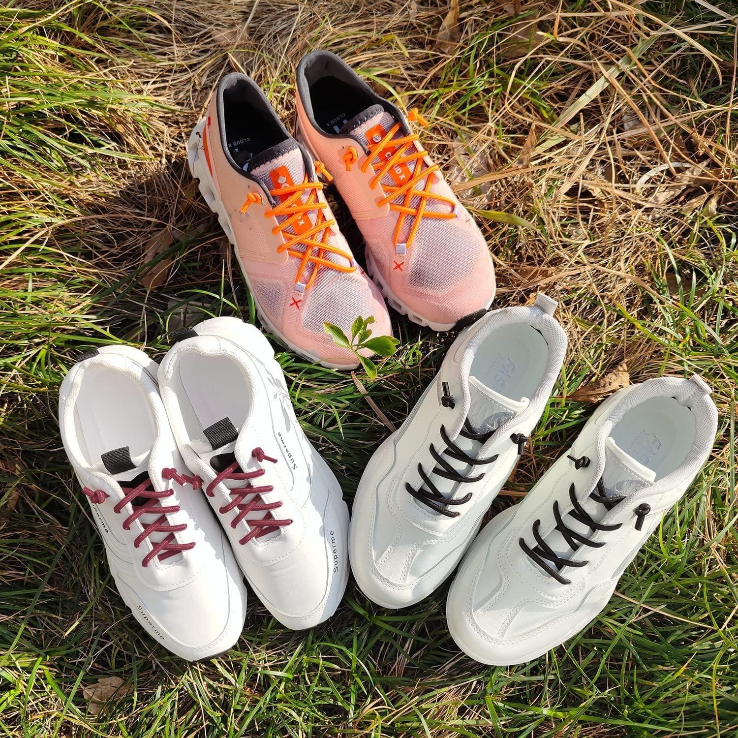 3 Pares de Cordones Elásticos Sin Atar para Zapatillas NDTEZUGT
