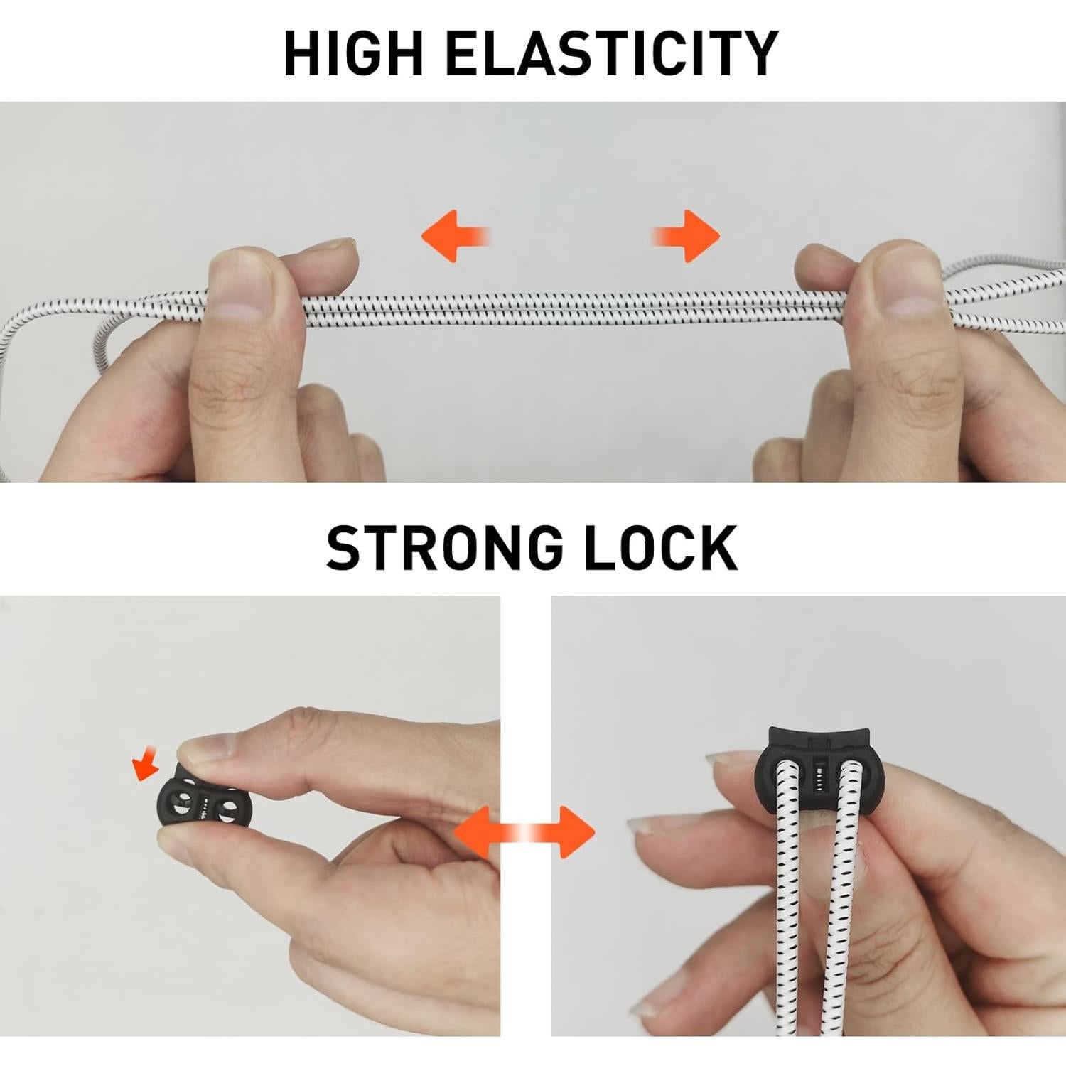 Cintas Elásticas Sin Nudos UamGlsob para Sandalias - Talla Única