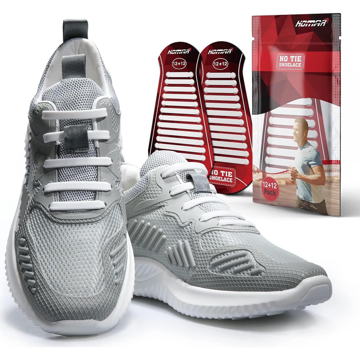 Cintas de Zapatos Sin Atar HOMAR Elásticas para Niños y Adultos