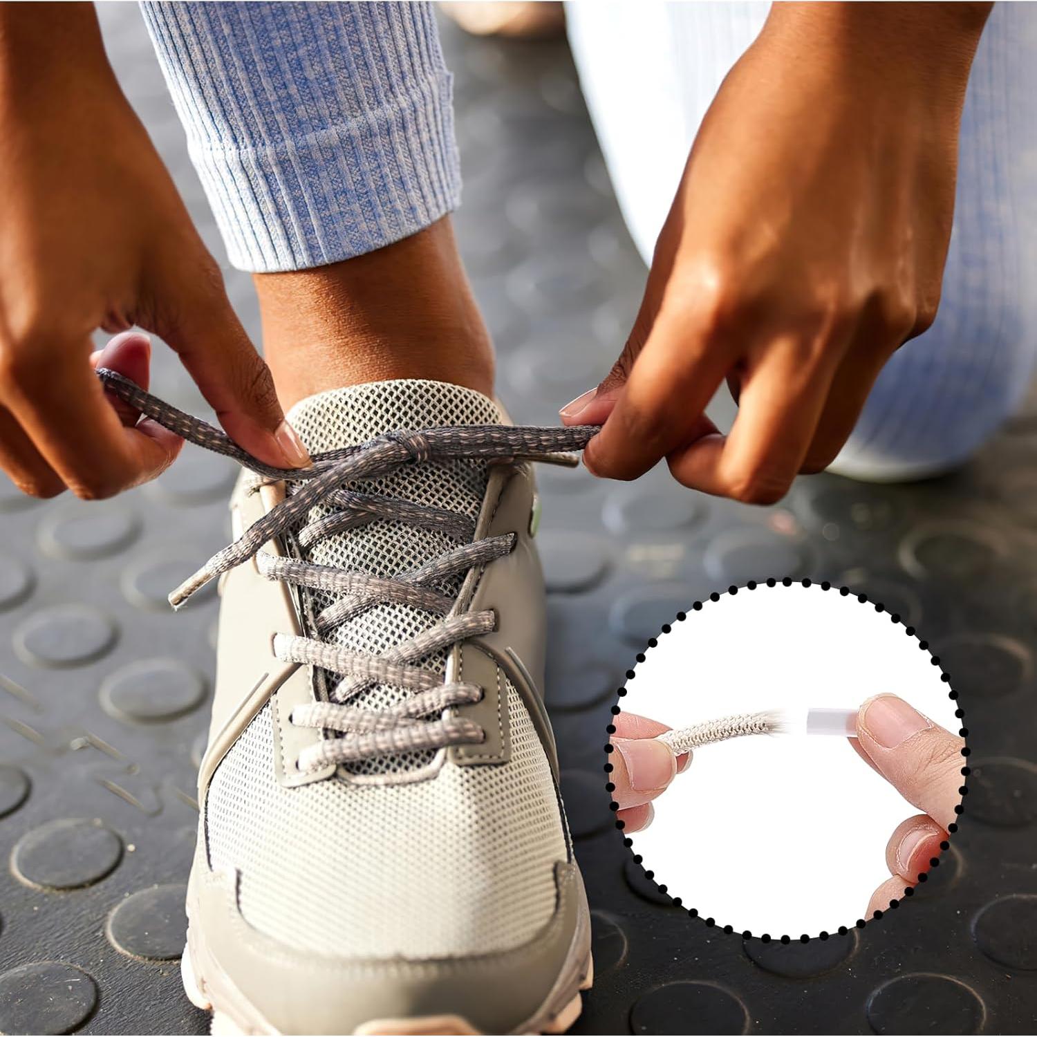 20 Aglets Transparentes para Cordones de Zapatos 6.35 cm