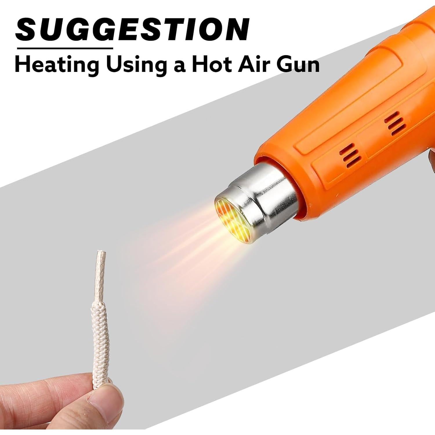 20 Aglets Transparentes para Cordones de Zapatos 6.35 cm