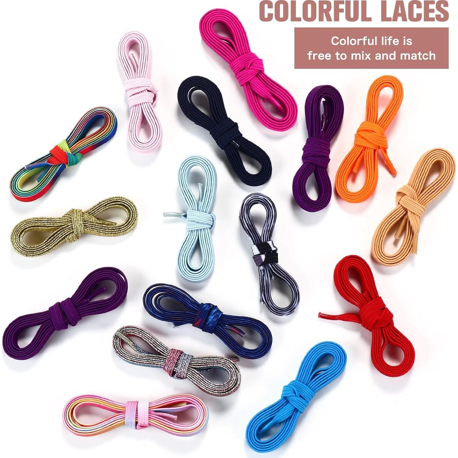 Cuerdas de Zapato Elásticas Aiboxin Sin Nudos - Blanco