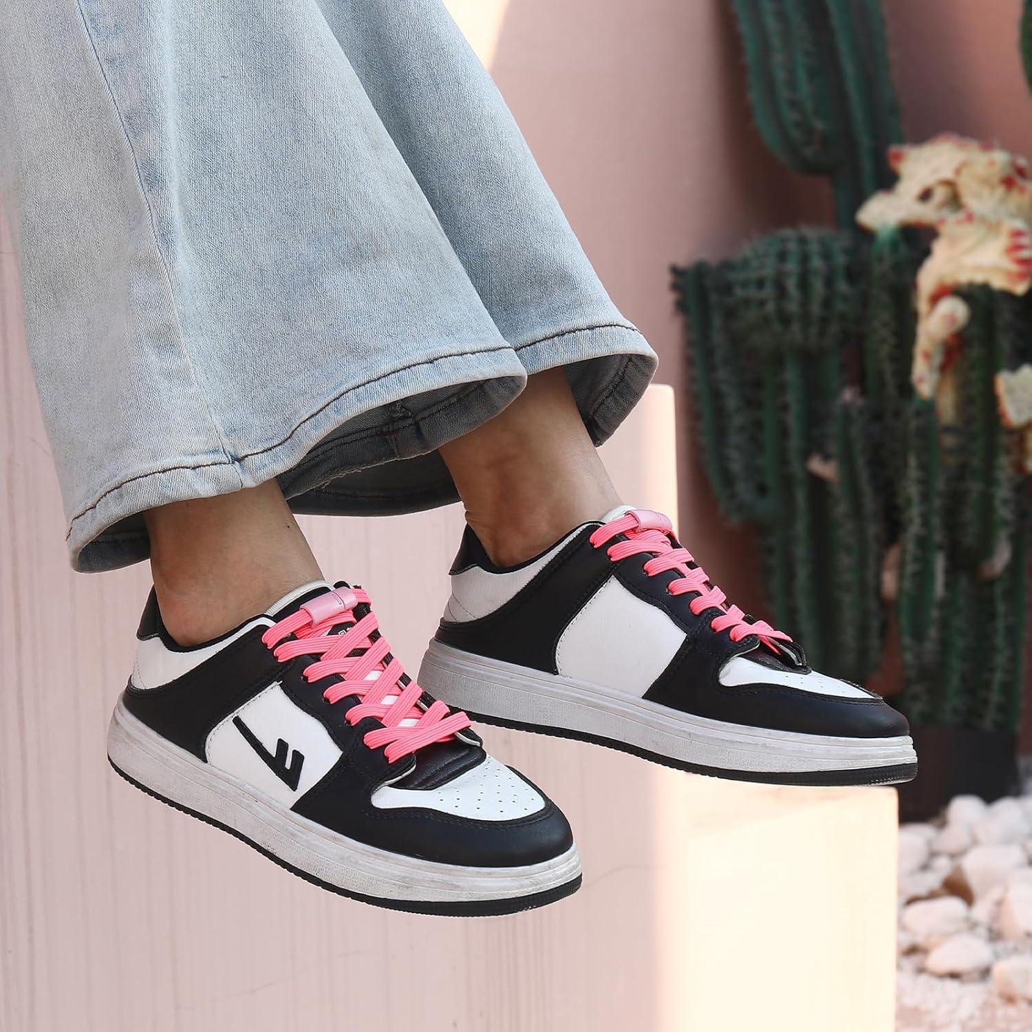 Cuerdas de Zapato Elásticas Aiboxin Sin Nudos - Blanco