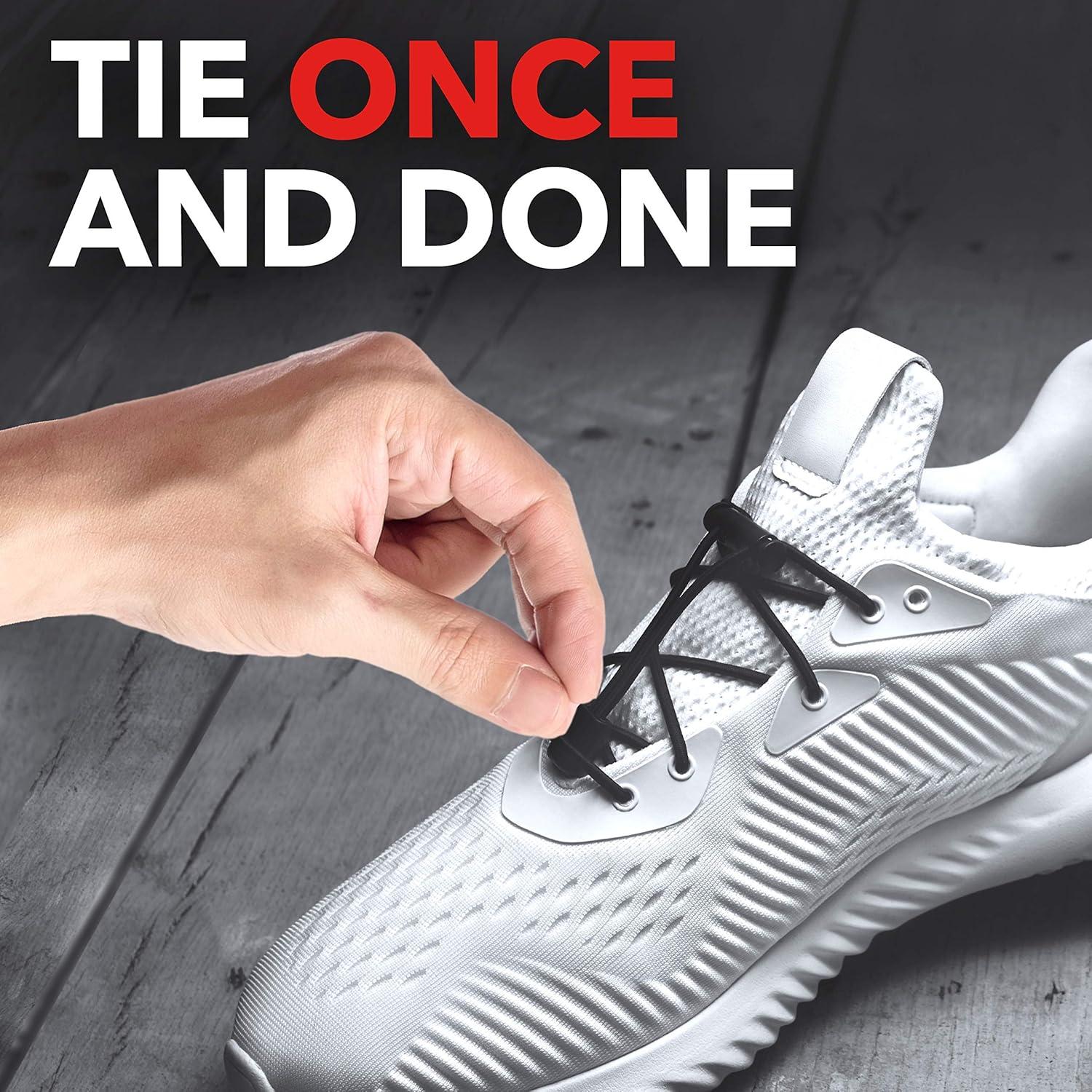 Cordones de zapato sin atar KIWI, Negro, Talla única, 1 par