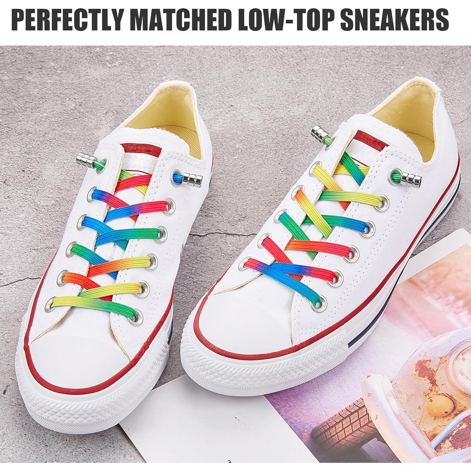 Cordoneras Elásticas Sin Nudos AOLLRUIRLL 119 cm Ajustables