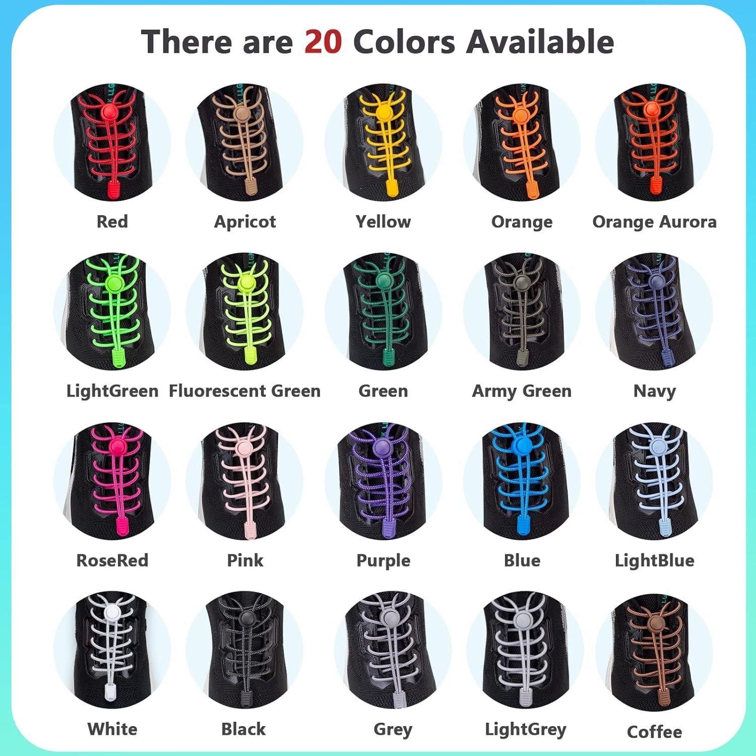 Cintas de Zapatos Sin Atar AIXMEET 1 Par Elásticas 120 cm