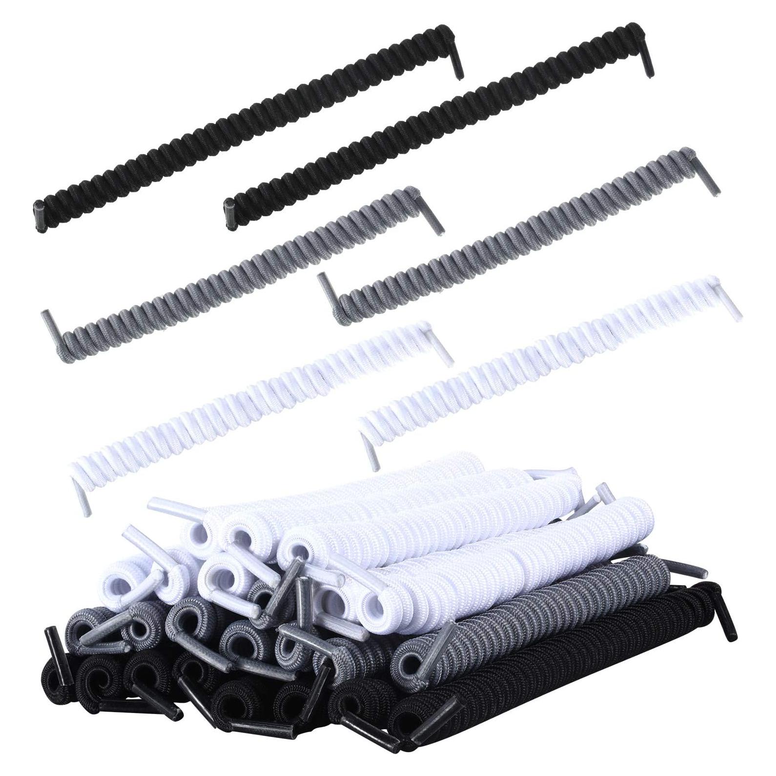 Cordones Elásticos Curly WILLBOND 12 Pares 120 cm Sin Nudos