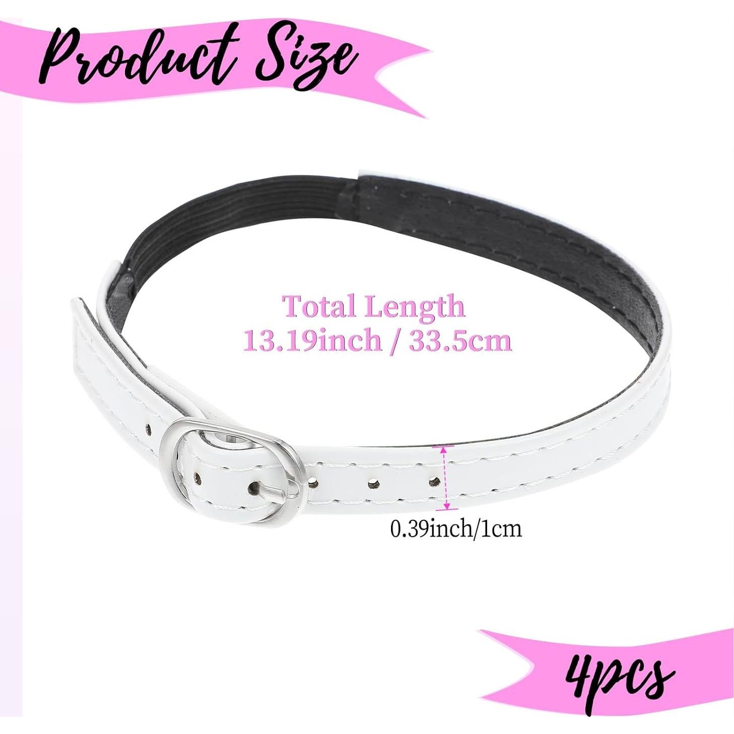 Cintas de Zapatos Desmontables PU Negro para Tacones Altos