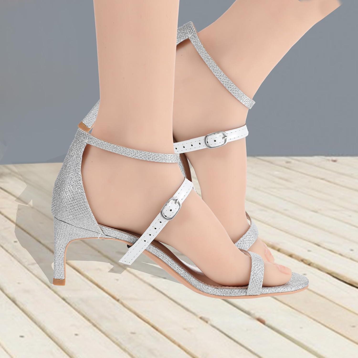 Cintas de Zapatos Desmontables PU Negro para Tacones Altos