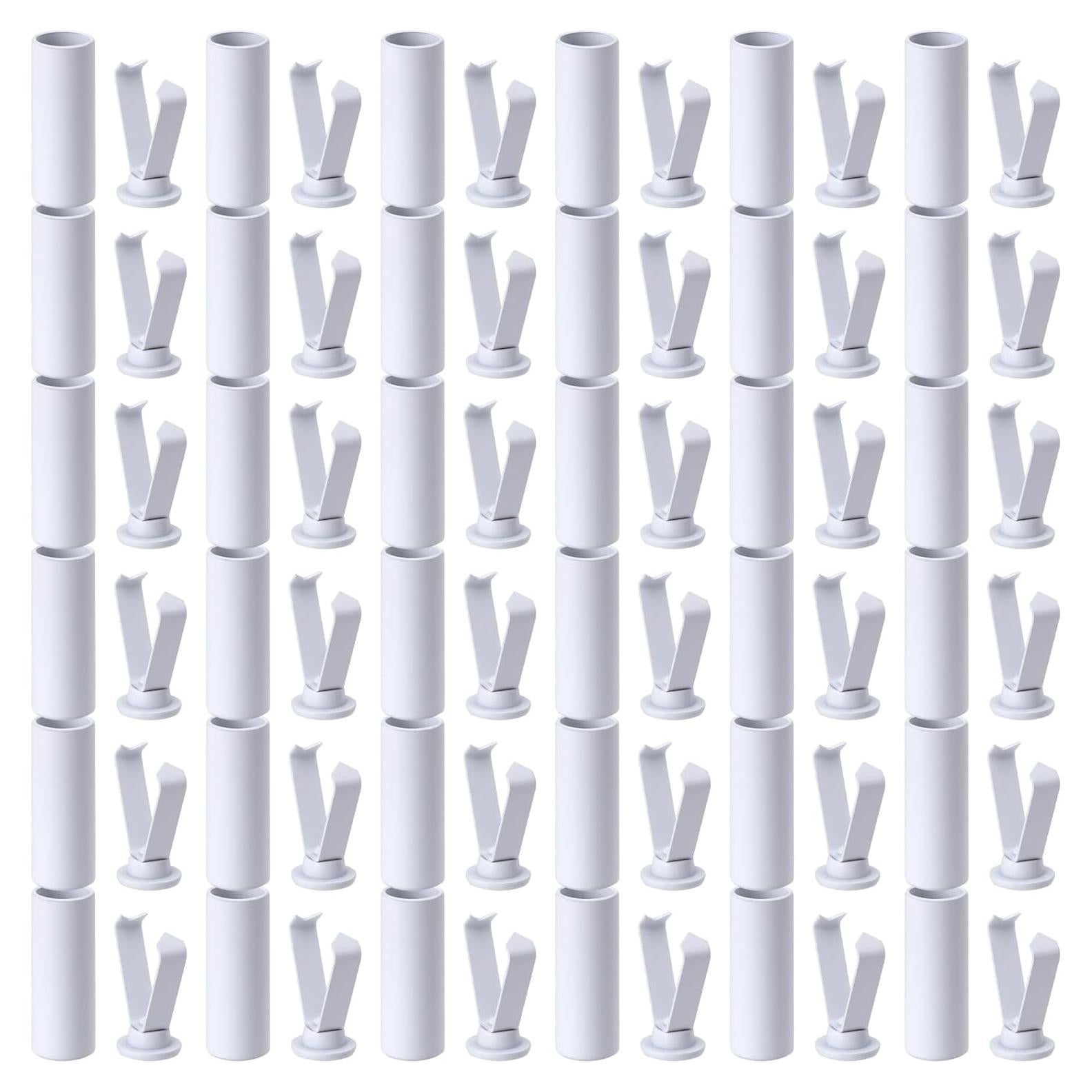 Puntas de Cordones de Aleación PAGOW, 36 Juegos Blancos