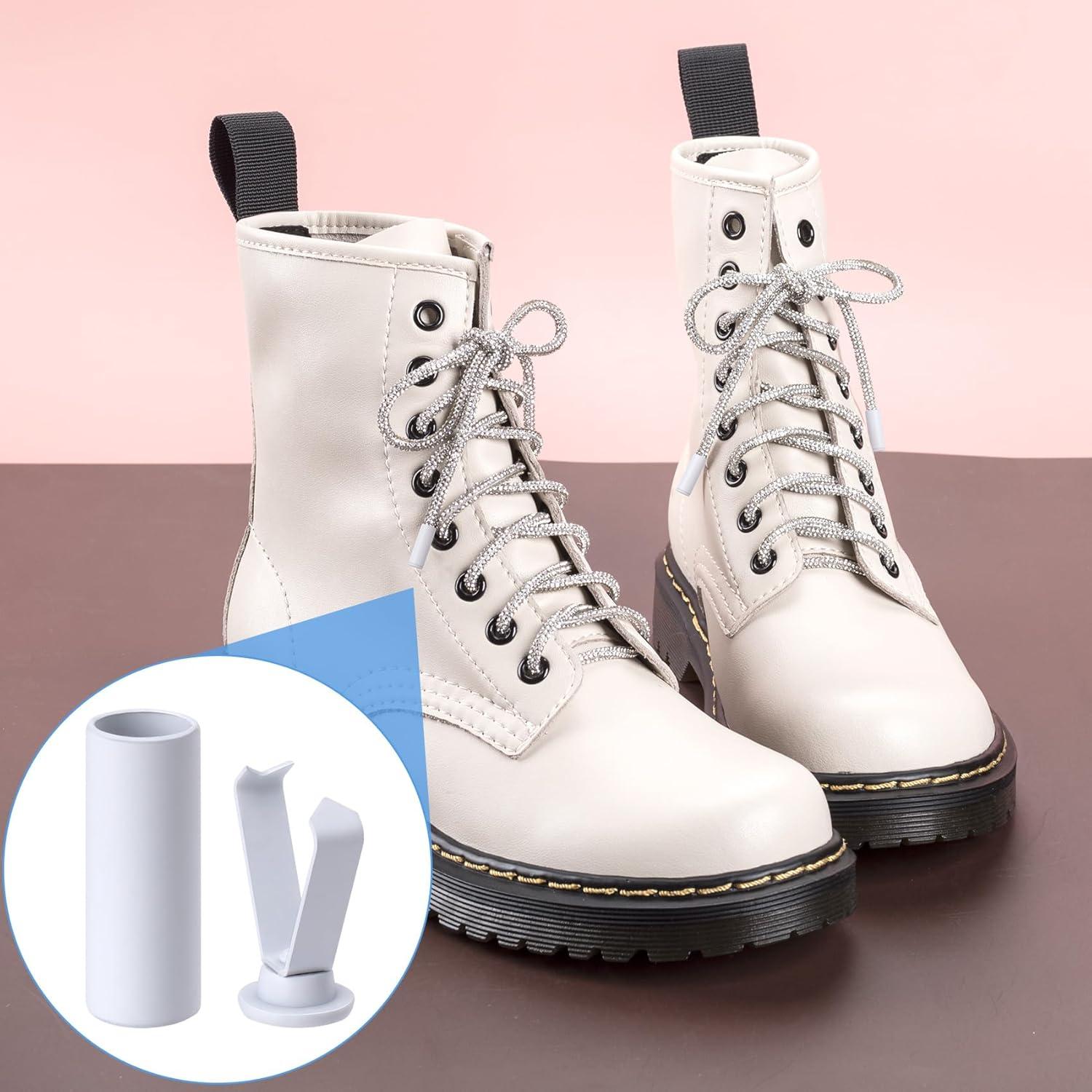 Puntas de Cordones de Aleación PAGOW, 36 Juegos Blancos