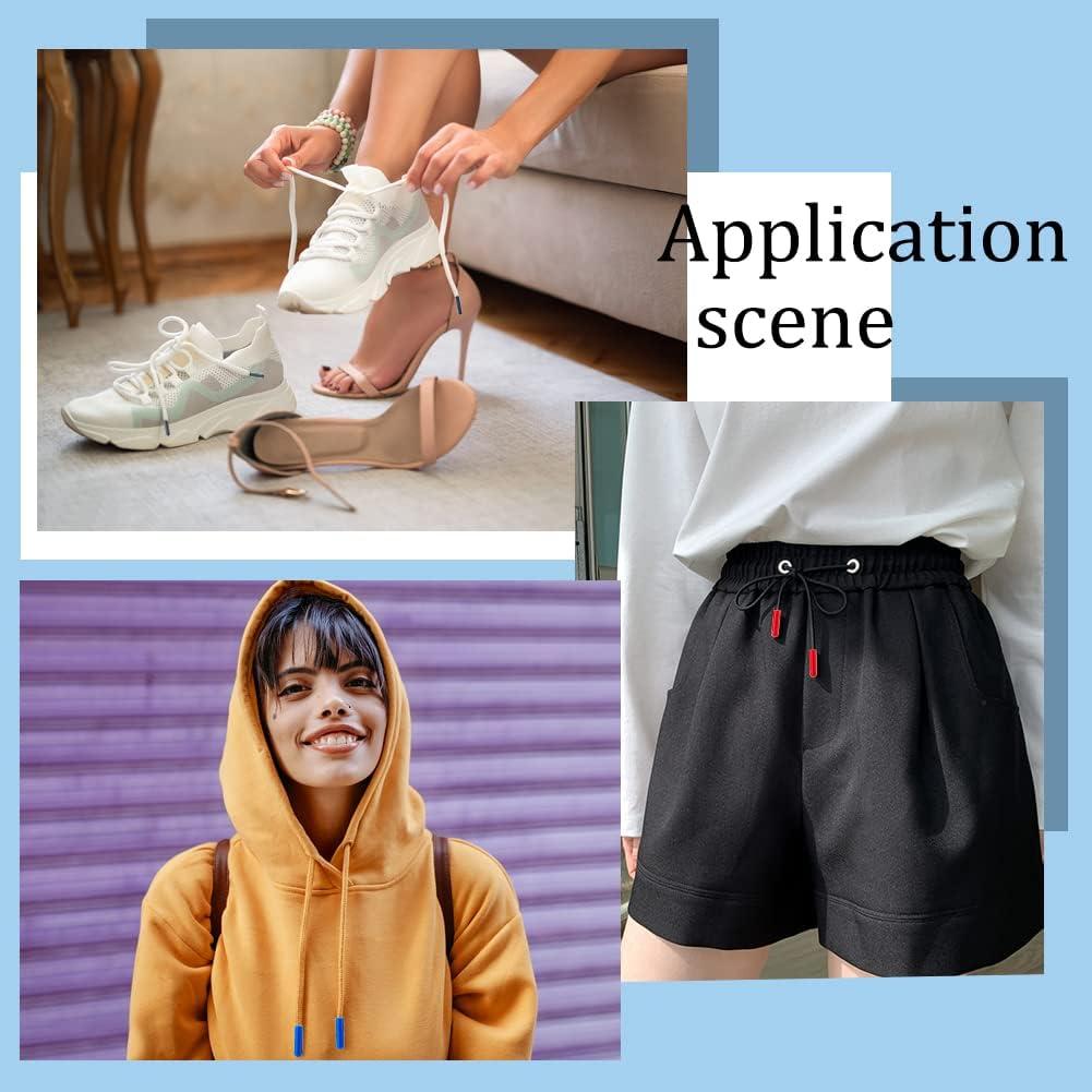 48 Puntas de Cordones Plástico PH PandaHall 12 Colores 20x5mm