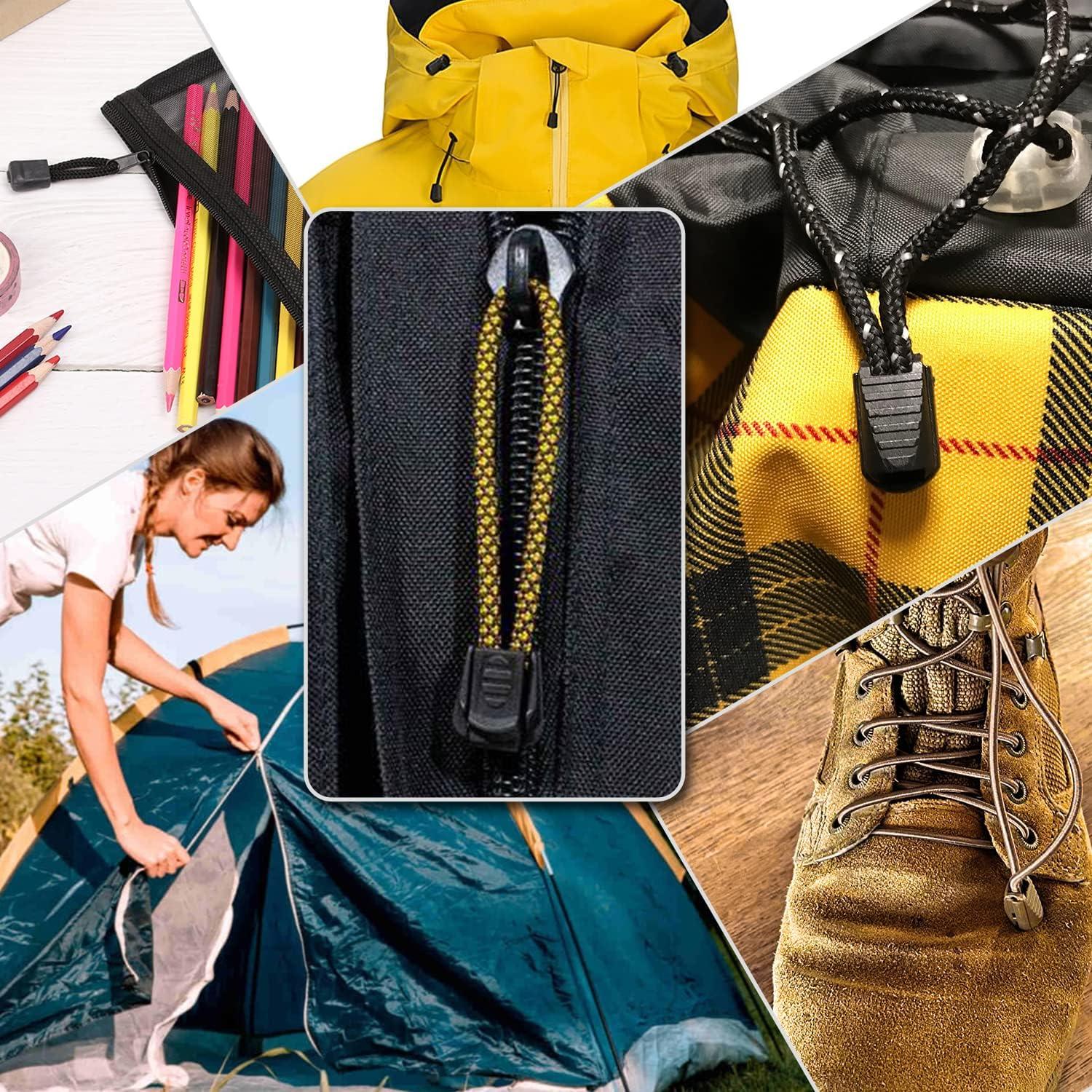 25 Pestañas de Cierre CooBigo para Cordones Negro 20x12mm