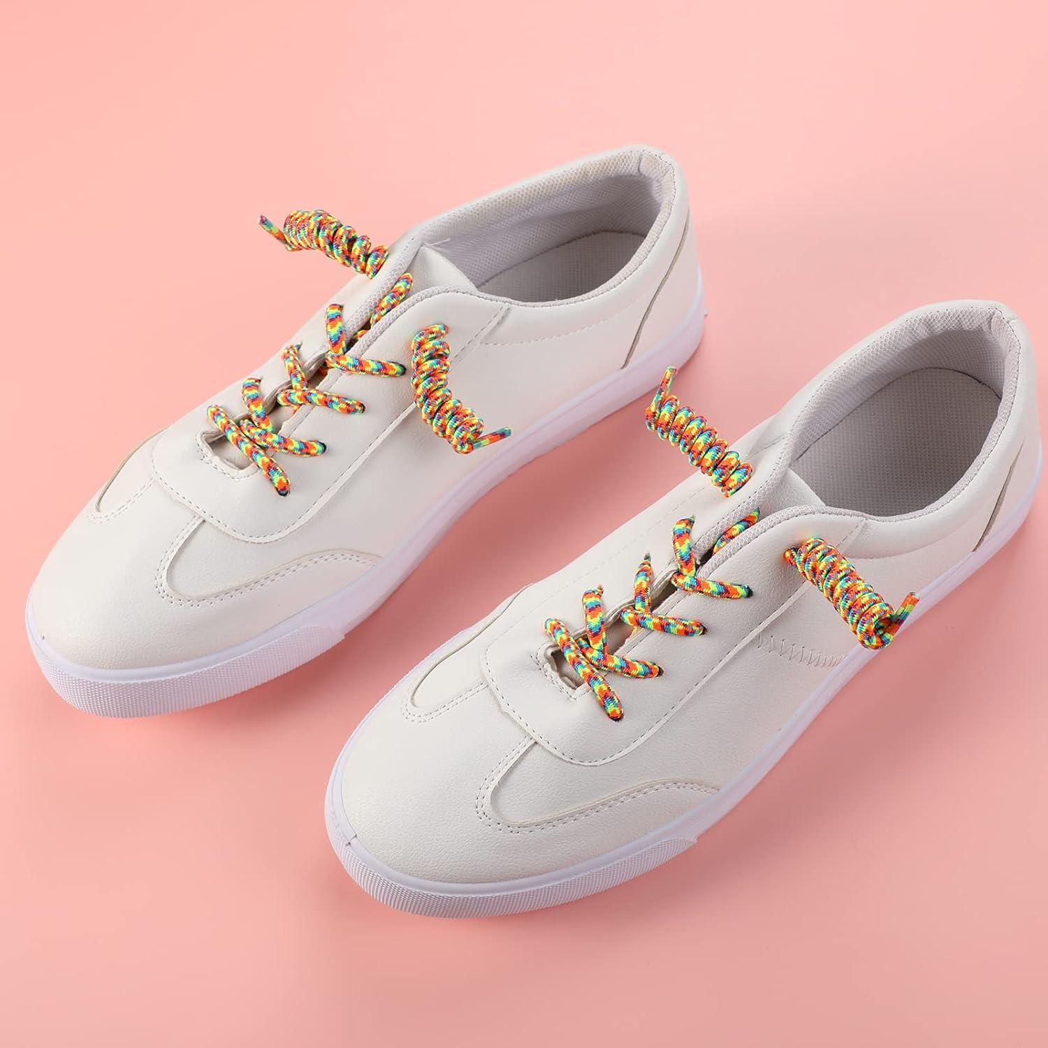 Cintas de Zapatos Elásticas Curly WILLBOND 18 Pares Multicolor