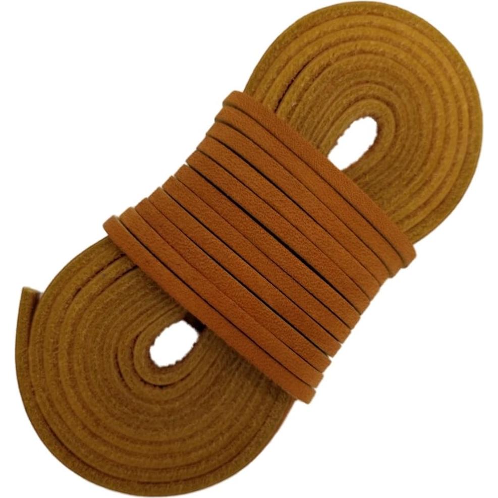 Cuerdas de Botas de Cuero TOFL Marrón 182.88 cm 1/8" Grosor