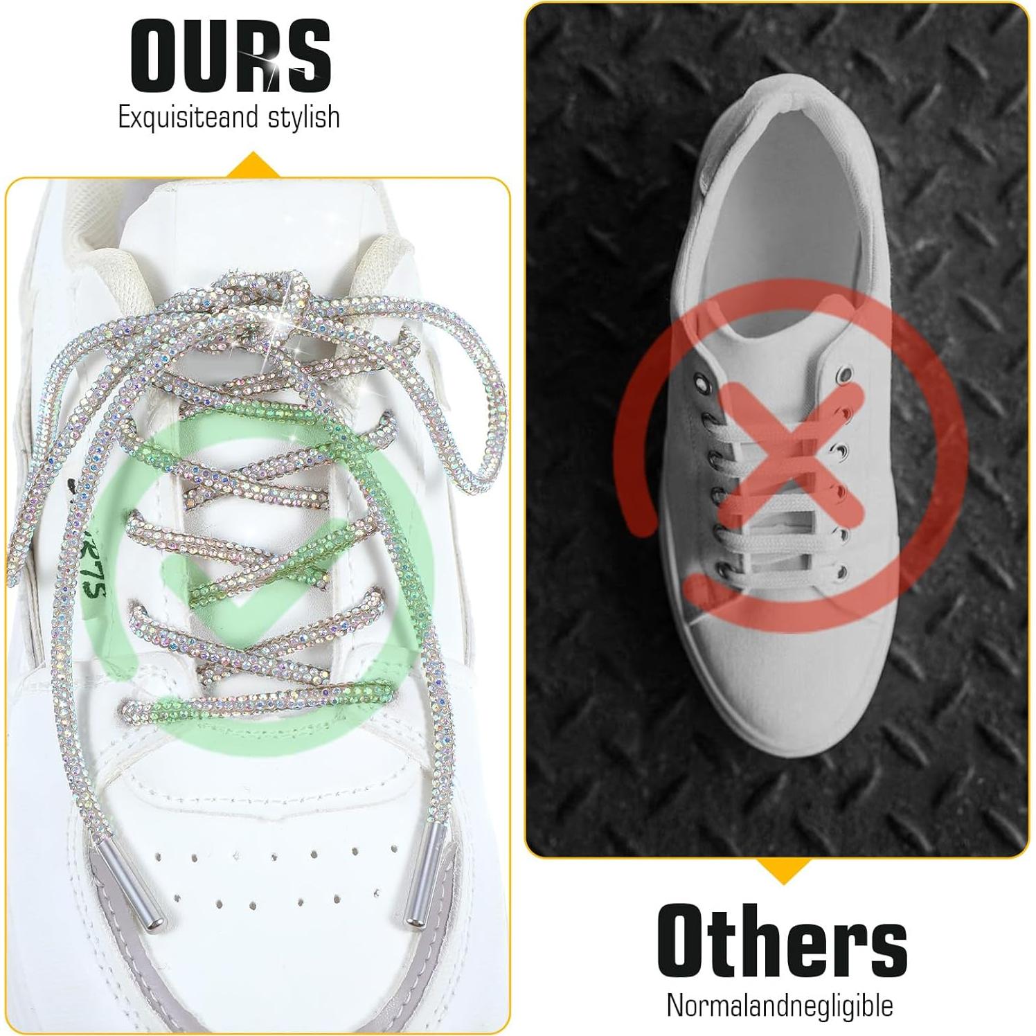 Cordoneras de Strass Brillantes Larrel 120cm para Zapatillas