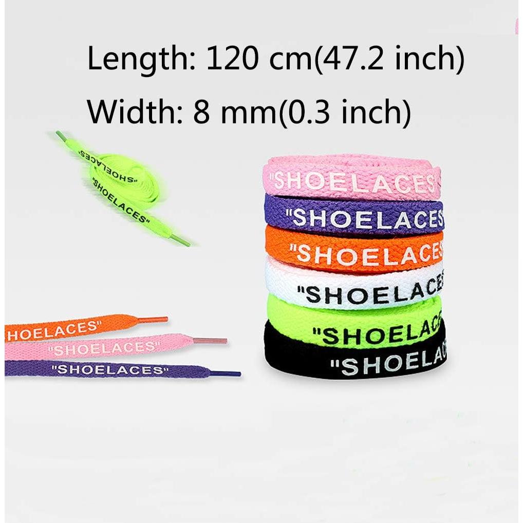 3 Pares de Cintas de Zapatos Planas 120cm Jurxy - Negro Blanco Púrpura