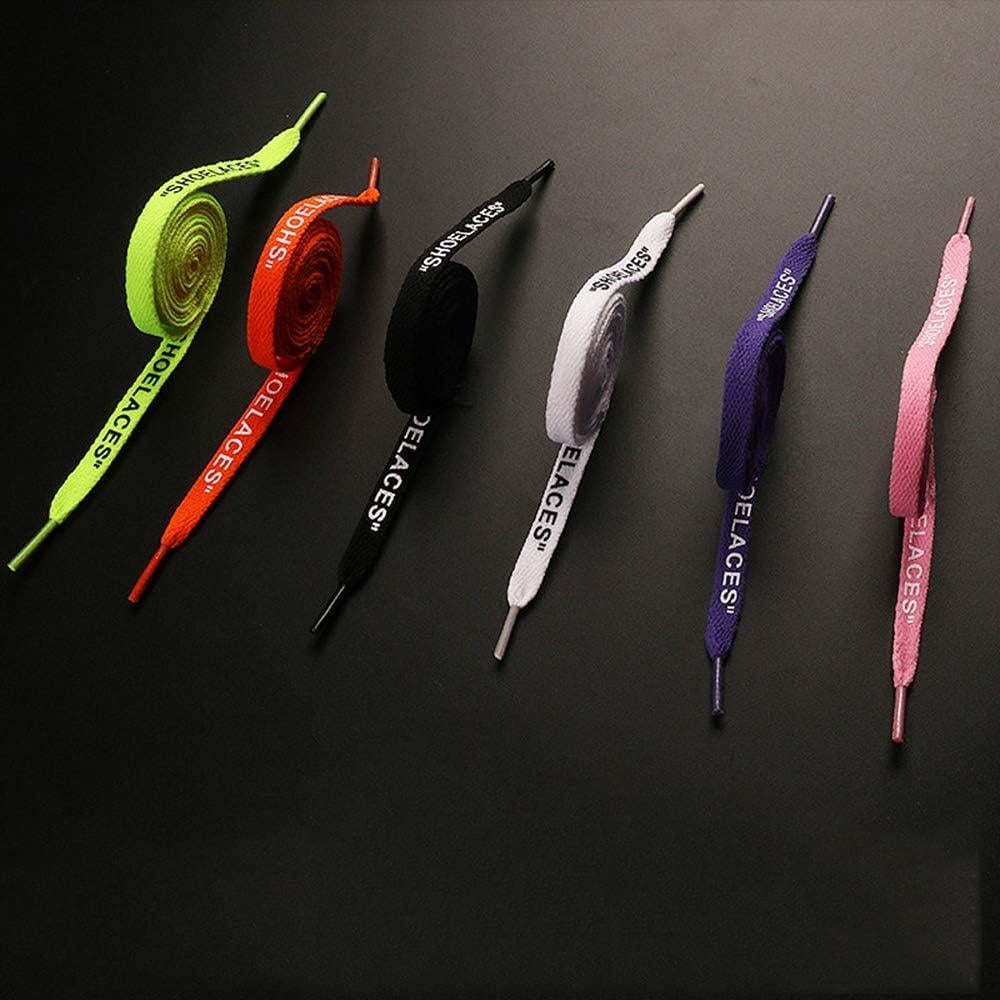 3 Pares de Cintas de Zapatos Planas 120cm Jurxy - Negro Blanco Púrpura