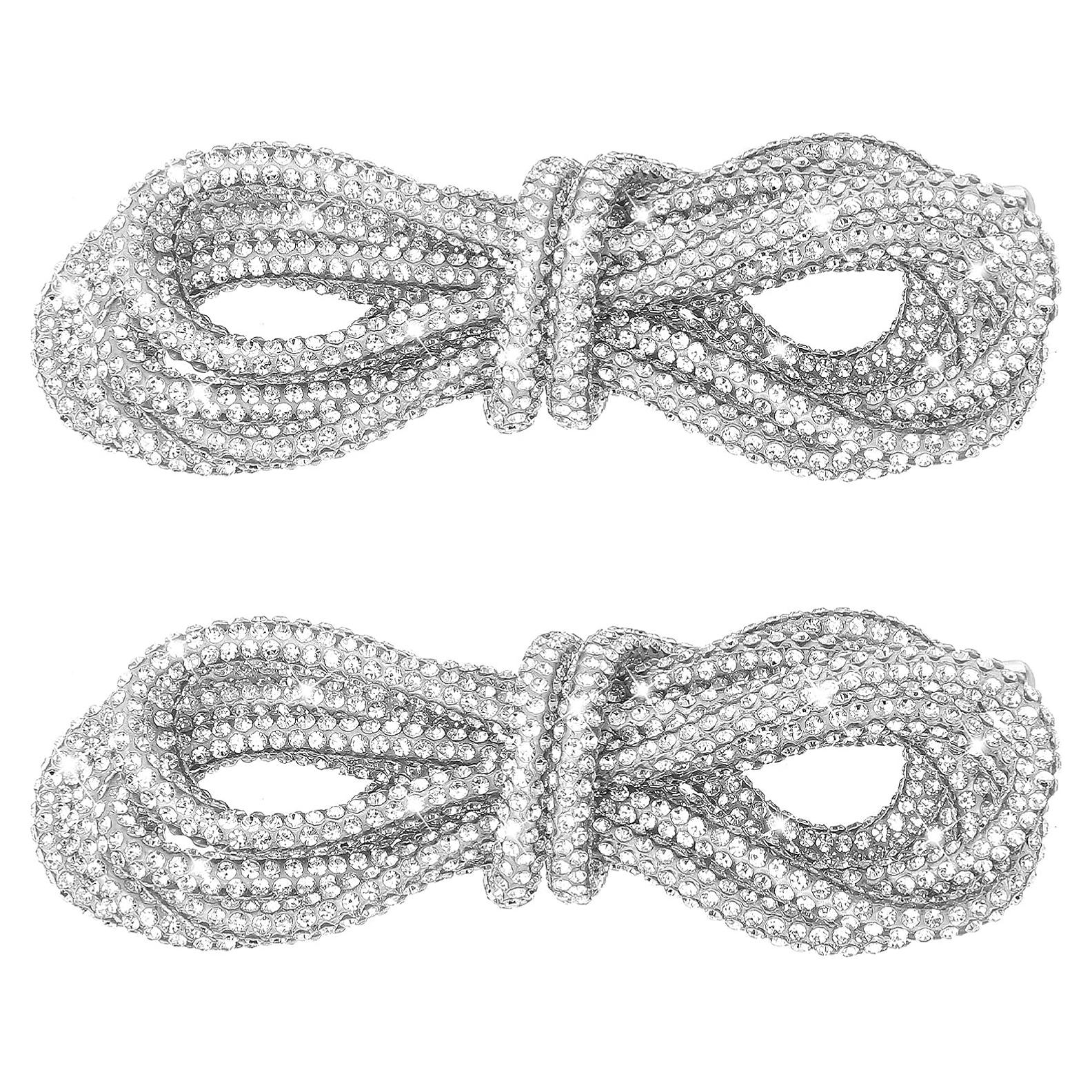 Cordones de Strass Brillantes Simarro 120cm Plateado 2PCS