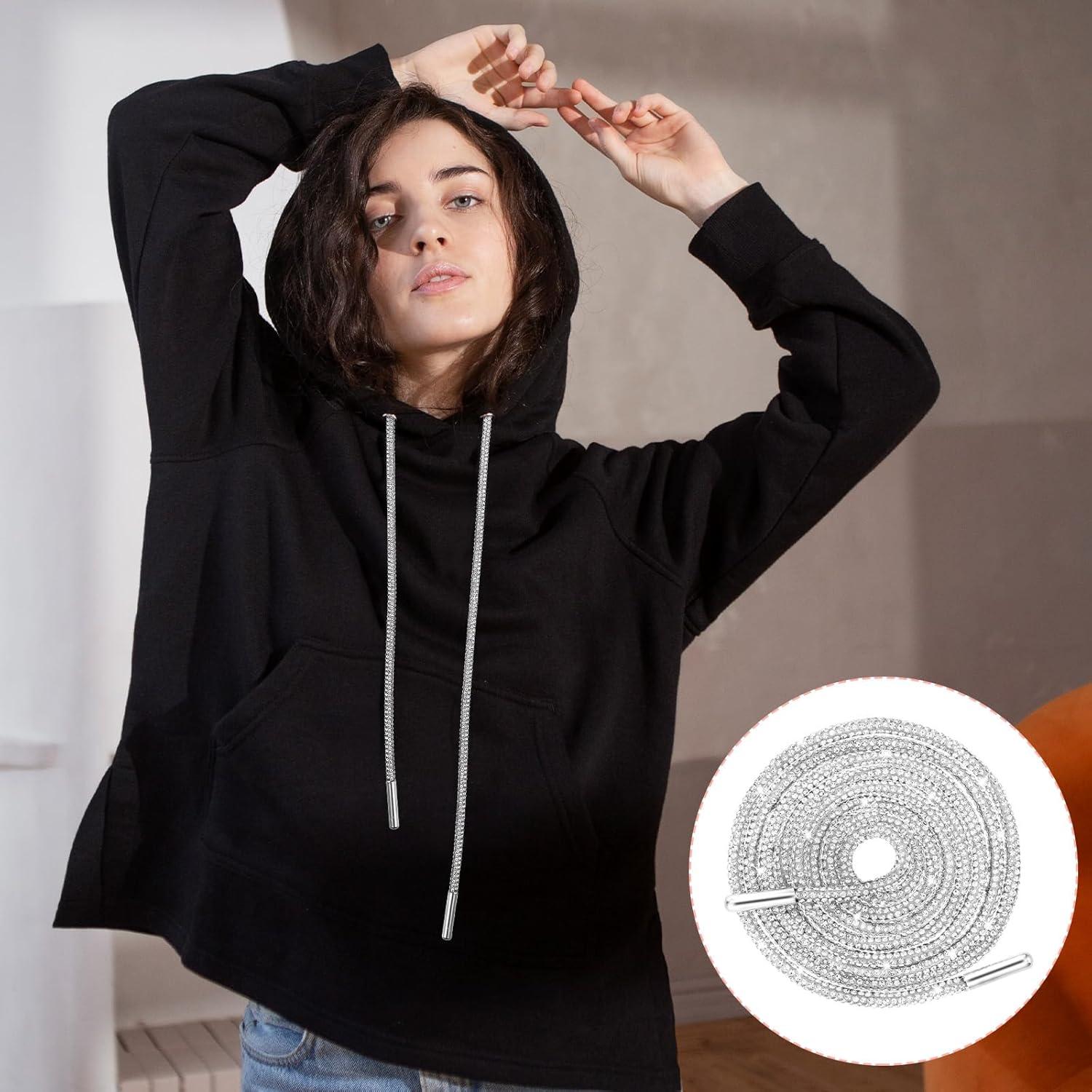 Cordones de Strass Brillantes Simarro 120cm Plateado 2PCS