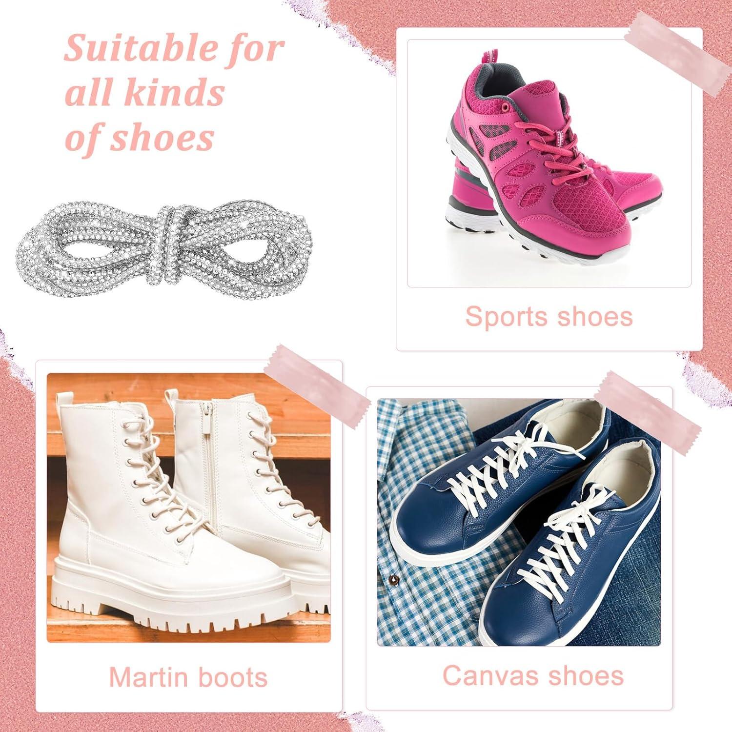 Cordones de Strass Brillantes Simarro 120cm Plateado 2PCS