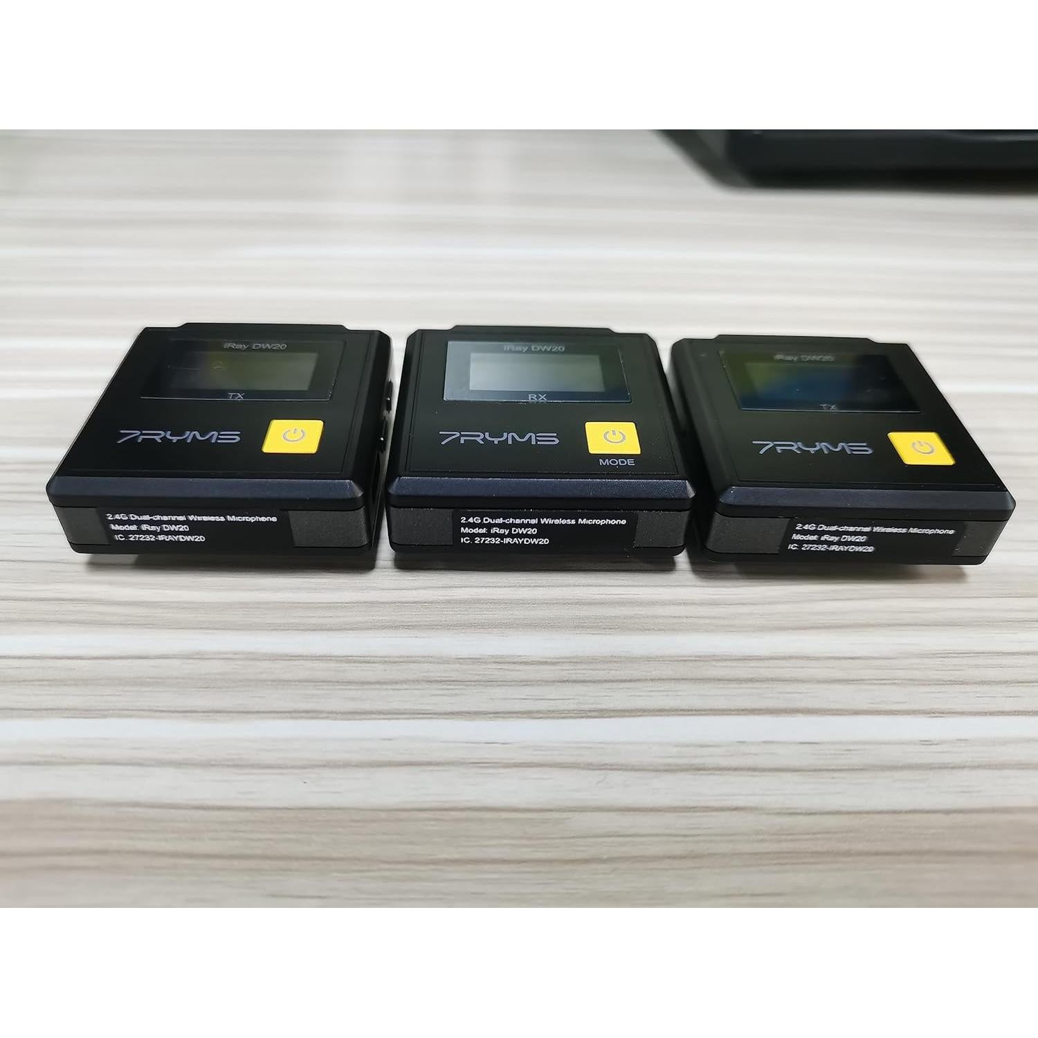 Micrófono Lavalier Inalámbrico 7RYMS iRay DW20 100m