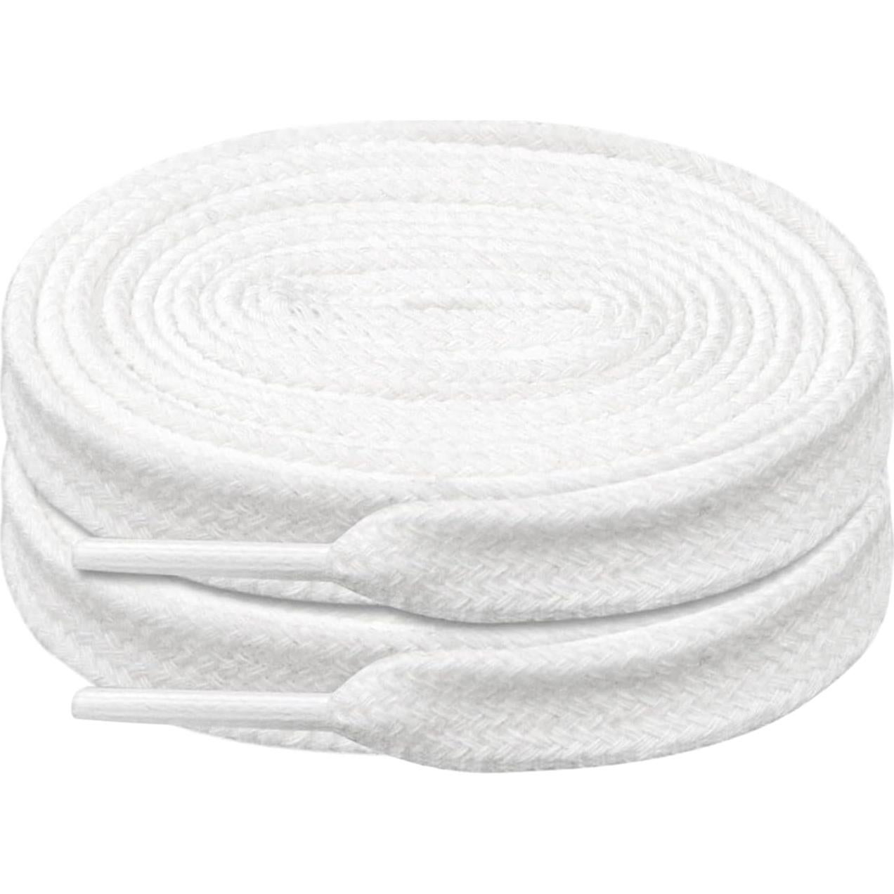 Cordoneras Planas de Algodón Keds Champion 96.5cm Blancas