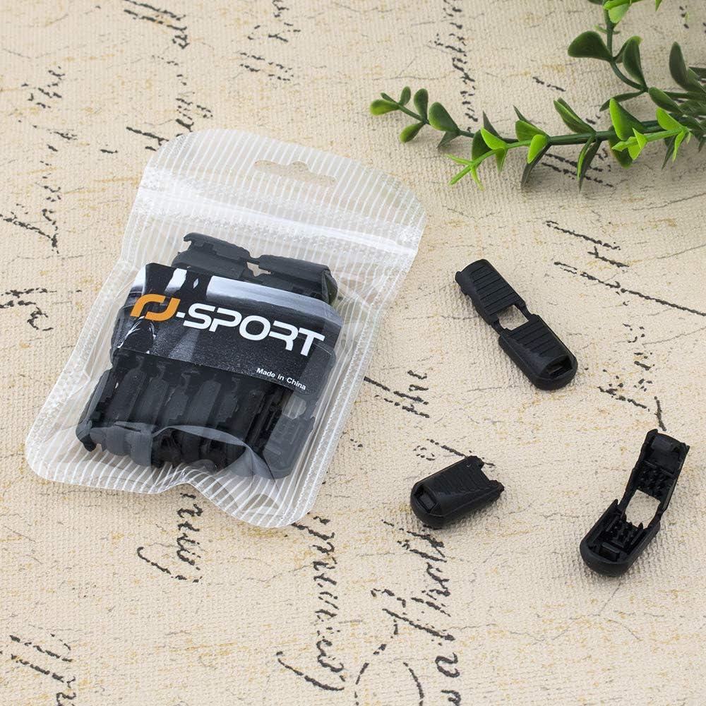 RJ-Sport 12 Puntas de Cuerda de Nylon Premium - Clips de Cremallera