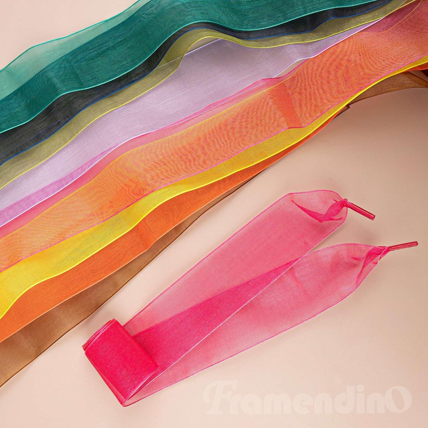 Cintas de Zapato de Seda Framendino - 10 Pares 119x4 cm