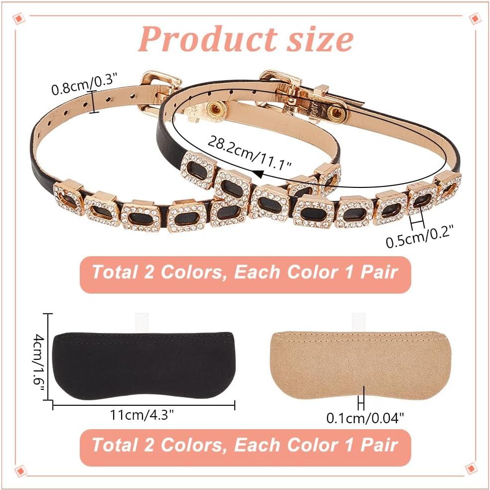 Correas de Cuero PH PandaHall para Tacones Altos - 2 Pares