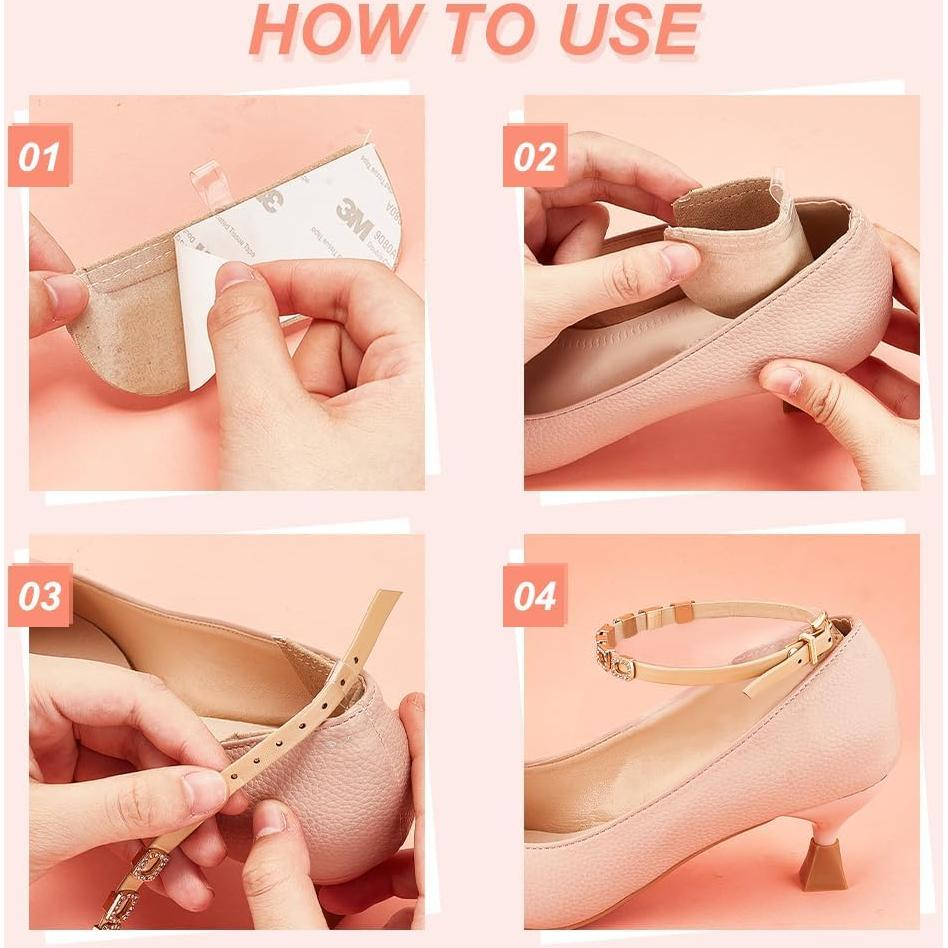 Correas de Cuero PH PandaHall para Tacones Altos - 2 Pares