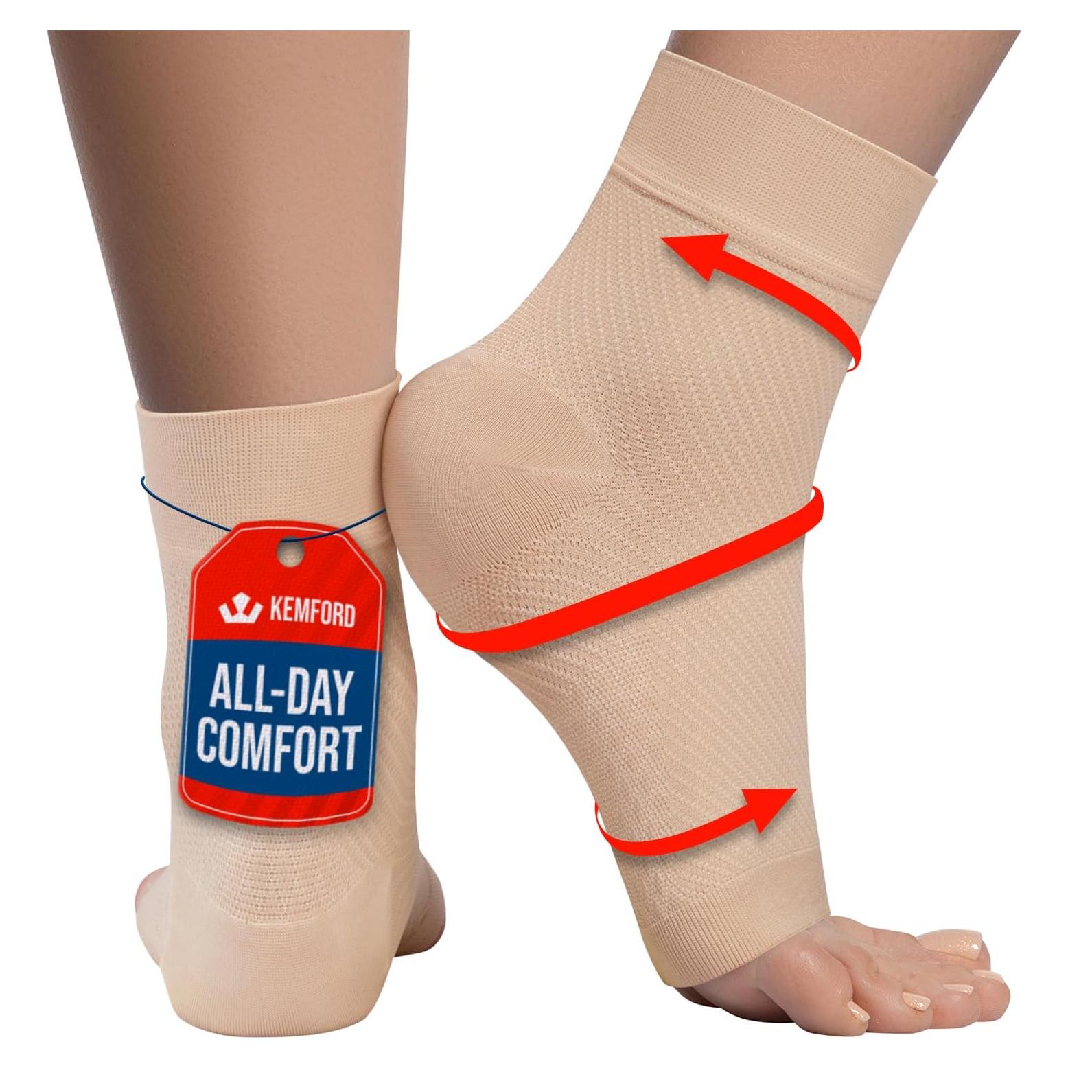 Manga de Compresión para Tobillo Kemford L 20-30mmHg Beige